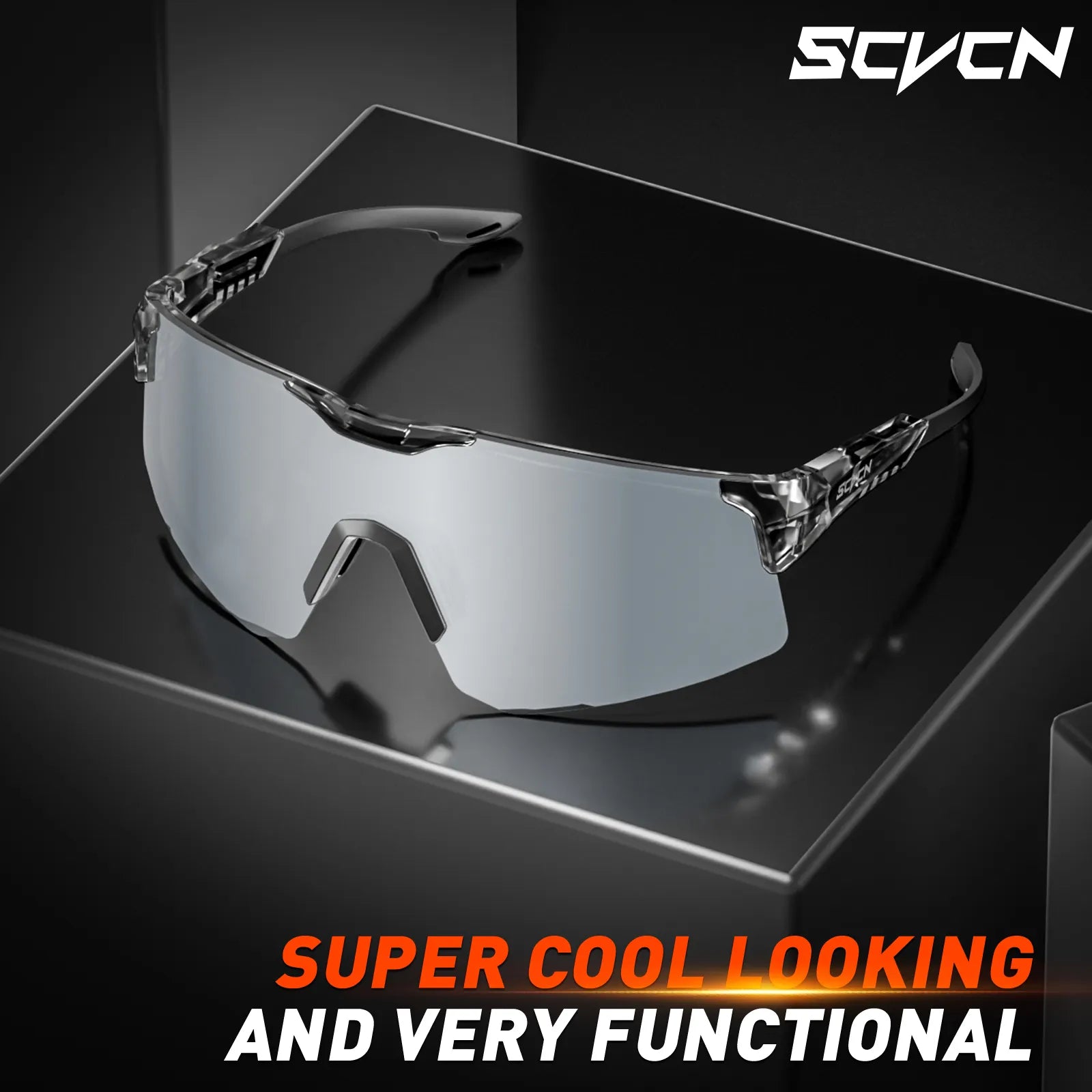 Bicycle riding clothing with stain resistance-SCVCN Polarized Cycling Glasses UV400 Protection Eyewear Men Women Outdoor Sports Running Fishing Sunglasses Road MTB Goggles