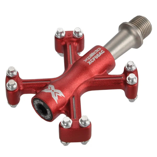 Bike rear rack adapter kit-Xpedo TRVS 5 Flat Pedals - Red